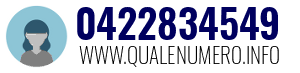 Numero di telefono 0422834549 0422834549