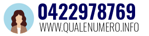 Numero di telefono 0422978769 0422978769