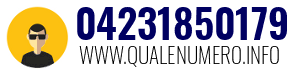 Numero di telefono 04231850179 04231850179