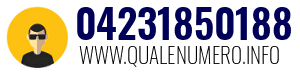 Numero di telefono 04231850188 04231850188