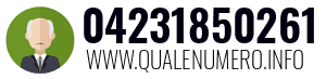 Numero di telefono 04231850261 04231850261