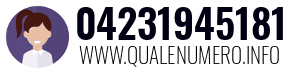 Numero di telefono 04231945181 04231945181