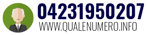 Numero di telefono 04231950207 04231950207