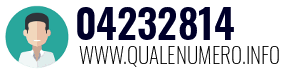 Numero di telefono 04232814 04232814