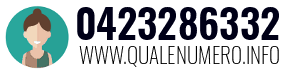 Numero di telefono 0423286332 0423286332