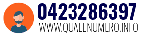 Numero di telefono 0423286397 0423286397