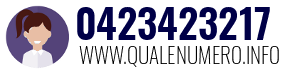 Numero di telefono 0423423217 0423423217