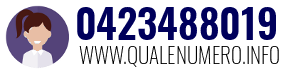 Numero di telefono 0423488019 0423488019