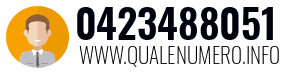 Numero di telefono 0423488051 0423488051