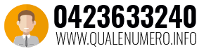 Numero di telefono 0423633240 0423633240
