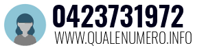 Numero di telefono 0423731972 0423731972