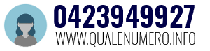 Numero di telefono 0423949927 0423949927
