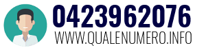 Numero di telefono 0423962076 0423962076