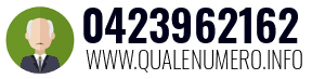 Numero di telefono 0423962162 0423962162