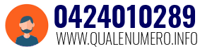 Numero di telefono 0424010289 0424010289