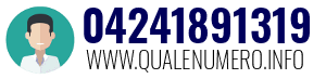 Numero di telefono 04241891319 04241891319