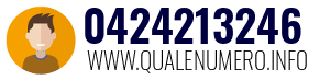 Numero di telefono 0424213246 0424213246