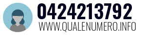 Numero di telefono 0424213792 0424213792