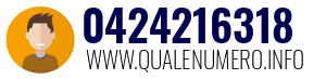 Numero di telefono 0424216318 0424216318