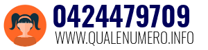 Numero di telefono 0424479709 0424479709