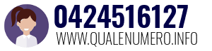 Numero di telefono 0424516127 0424516127