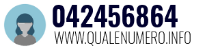 Numero di telefono 042456864 042456864