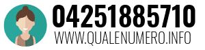 Numero di telefono 04251885710 04251885710