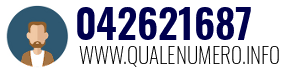 Numero di telefono 042621687 042621687