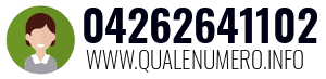 Numero di telefono 04262641102 04262641102