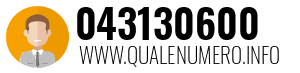 Numero di telefono 043130600 043130600