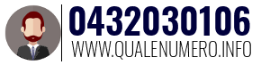 Numero di telefono 0432030106 0432030106