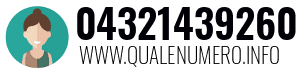 Numero di telefono 04321439260 04321439260