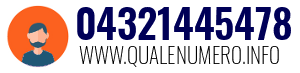 Numero di telefono 04321445478 04321445478