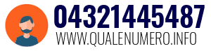 Numero di telefono 04321445487 04321445487