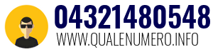 Numero di telefono 04321480548 04321480548