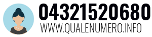 Numero di telefono 04321520680 04321520680