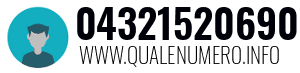 Numero di telefono 04321520690 04321520690