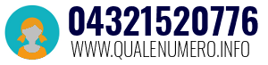 Numero di telefono 04321520776 04321520776