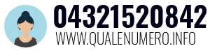 Numero di telefono 04321520842 04321520842
