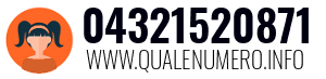 Numero di telefono 04321520871 04321520871