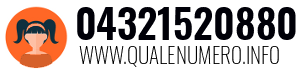 Numero di telefono 04321520880 04321520880