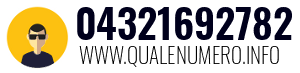 Numero di telefono 04321692782 04321692782