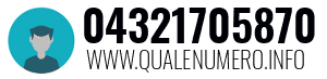 Numero di telefono 04321705870 04321705870