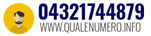 Numero di telefono 04321744879 04321744879