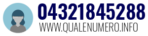 Numero di telefono 04321845288 04321845288