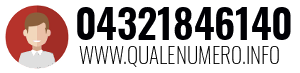 Numero di telefono 04321846140 04321846140