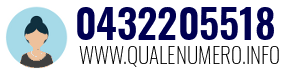 Numero di telefono 0432205518 0432205518