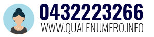 Numero di telefono 0432223266 0432223266
