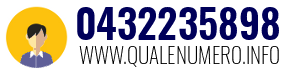 Numero di telefono 0432235898 0432235898