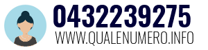 Numero di telefono 0432239275 0432239275